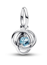 Sea Aqua Blue Eternity Circle Dangle Charm