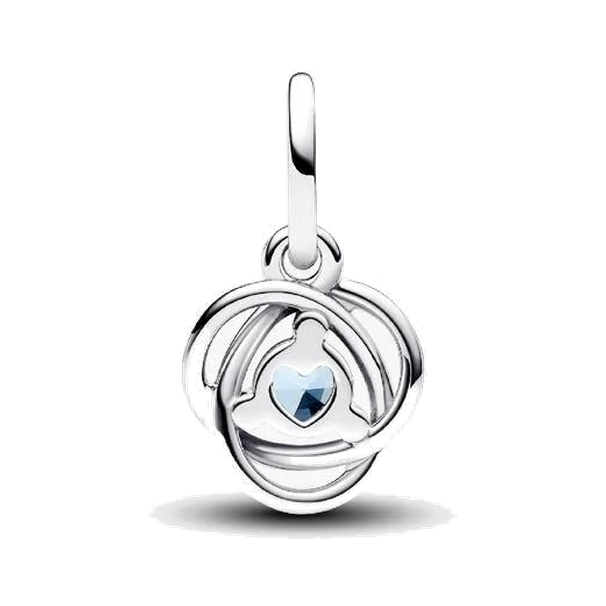 Sea Aqua Blue Eternity Circle Dangle Charm