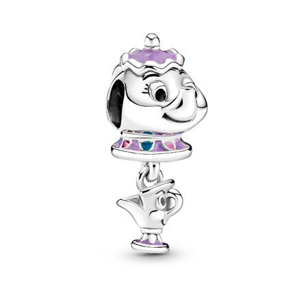 Disney Beauty and the Beast Mrs. Potts and Chip Dangle Charm