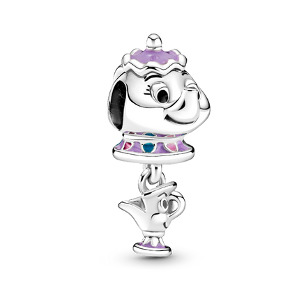 Disney Beauty and the Beast Mrs. Potts and Chip Dangle Charm