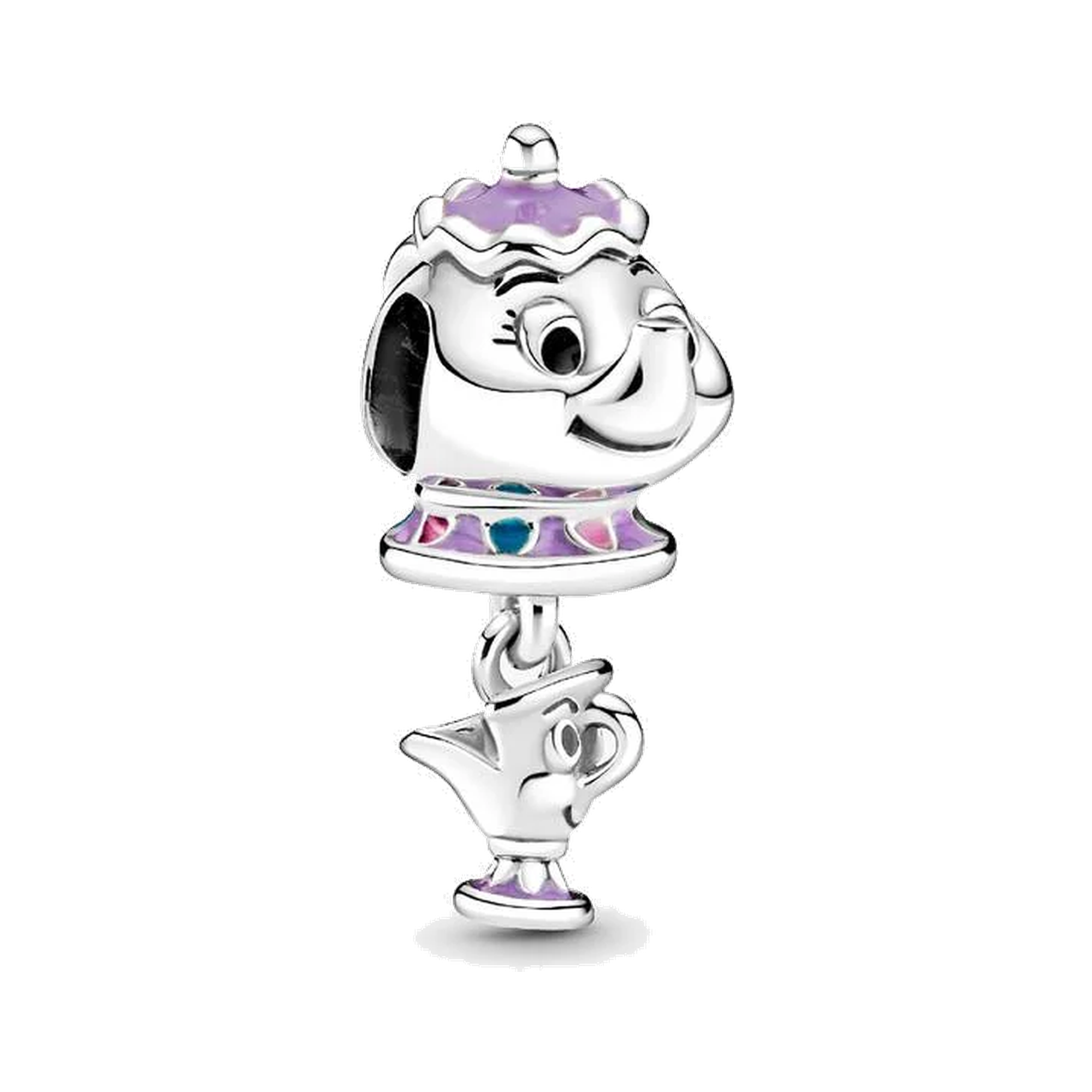Disney Beauty and the Beast Mrs. Potts and Chip Dangle Charm