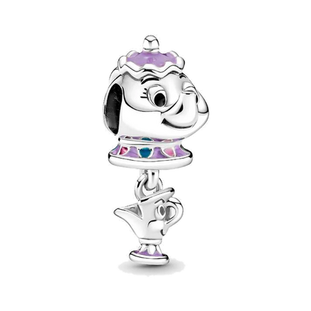 Disney Beauty and the Beast Mrs. Potts and Chip Dangle Charm