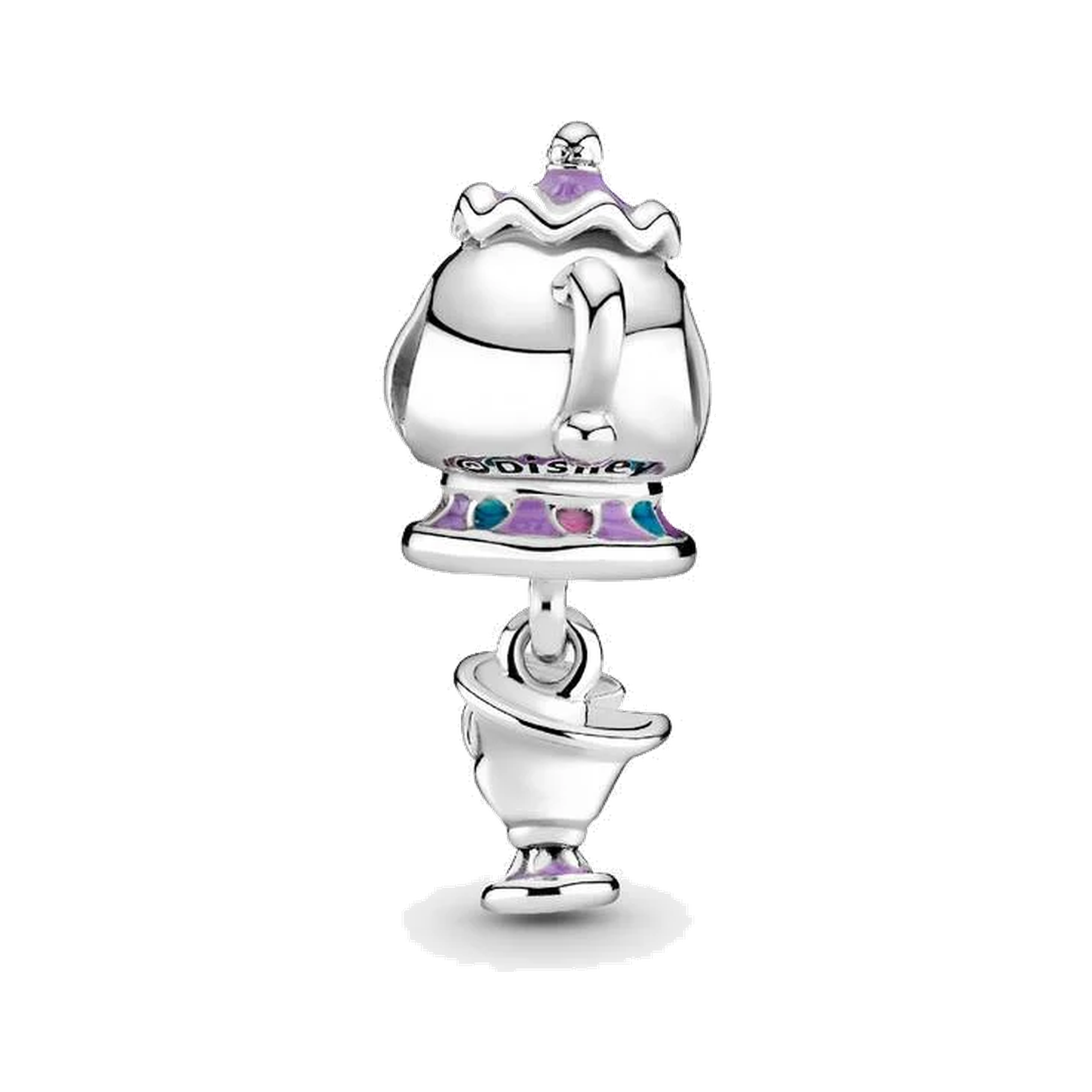 Disney Beauty and the Beast Mrs. Potts and Chip Dangle Charm
