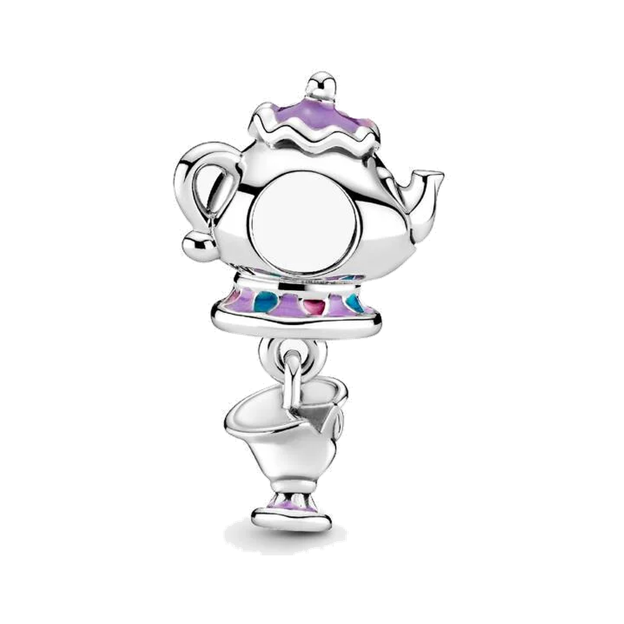 Disney Beauty and the Beast Mrs. Potts and Chip Dangle Charm