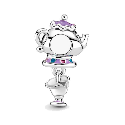Disney Beauty and the Beast Mrs. Potts and Chip Dangle Charm