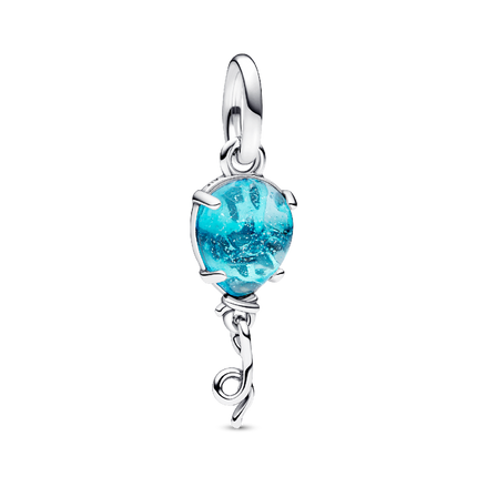 Blue Murano Glass Balloon Dangle Charm