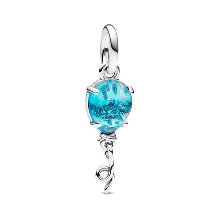 Blue Murano Glass Balloon Dangle Charm