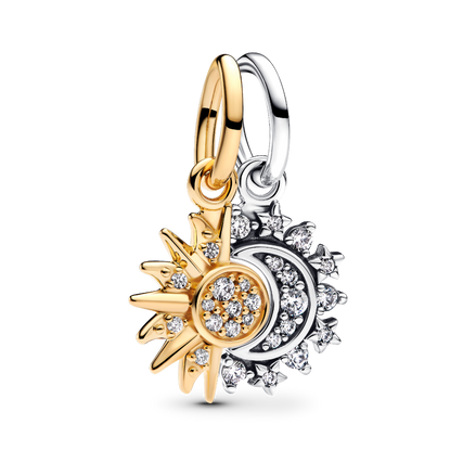 Splittable Sun & Moon Dangle Charm