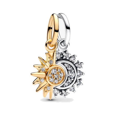 Splittable Sun & Moon Dangle Charm