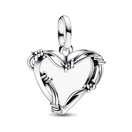 Wire Heart Medallion Charm